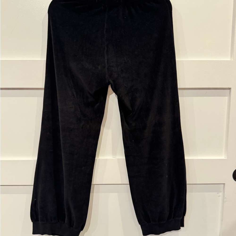 Suzi Kondi Black Track Pants with Elastic Cuffs